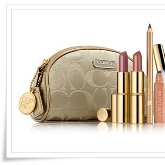 Coach Signature 2010 Limited Edition Estee Lauder Cosmetic Case - Picture 1 of 1